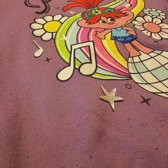 Trolls Poppy Shirt Girls Purple - Picture 2 of 2